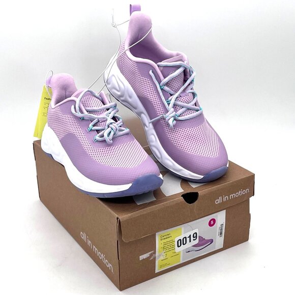 All In Motion Camren Sneakers Womens Shoes Size 5 Lavender Removable Insole NEW - Picture 2 of 14